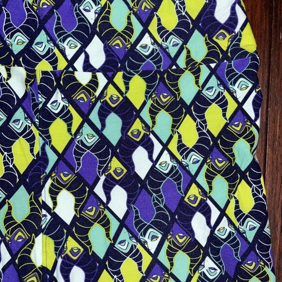 Lularoe Disney Evil Queen Maleficent Leggings Size TC2 - Picture 3 of 4